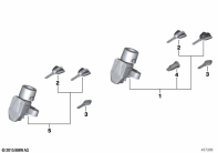 R1250GS 21 (K50) SINGLE KEY LOCKING SYSTEM EWS 4 parts diagram