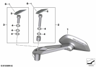 R1250GS 21 (K50) MIRROR parts diagram