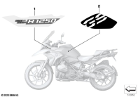 R1250GS 21 (K50) STICK-ON LABEL parts diagram