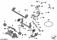 R1250GS 21 (K50) SEAT BENCH LOCKING SYSTEM parts diagram