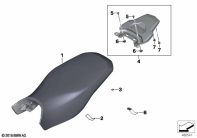 R1250GS 21 (K50) RALLYE SEAT WITH LUGGAGE PLATFORM parts diagram