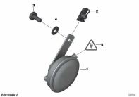 R1250GS 21 (K50) HORN parts diagram