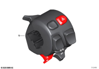 R1250GS 21 (K50) MULTIFUNCTION SWITCH LEFT, BUTTON BLACK parts diagram