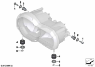 R1250GS 21 (K50) HEADLIGHT MOUNTING HARDWARE parts diagram