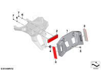 R1250GS 21 (K50) LICENSE-PLATE CARRIER US / REFLECTOR parts diagram