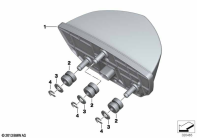 R1250GS 21 (K50) LED TAILLIGHT parts diagram