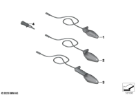 R1250GS 21 (K50) LED TURN INDICATORS, FRONT parts diagram