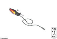 R1250GS 21 (K50) LED TURN SIGNALS, REAR parts diagram