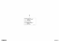 R1250GS 21 (K50) NOTICE STICKER FOR TIRES USA/CAN parts diagram