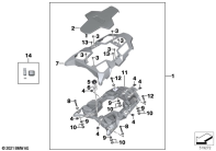 R1250GS 21 (K50) KIT, LUGGAGE RACK, PASSENGER SEAT parts diagram