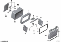 R1250GS 21 (K50) SINGLE PARTS VARIO-TOPCASE parts diagram