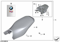 R1250GS 21 (K50) RALLYE SEAT WITH LUGGAGE PLATFORM parts diagram