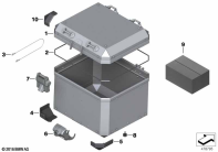 R1250GS 21 (K50) SINGLE PARTS FOR ALUMINUM TOP CASE parts diagram