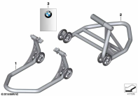 R1250GS 21 (K50) AUXILIARY STAND parts diagram