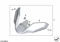 R1250GS 21 (K50) EXTENSION FRONT WHEEL COVER parts diagram