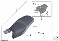 R1250GS 21 (K50) SET RALLYE SEAT LOW WITH LUGGAGE PLATE parts diagram
