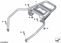 R1250GS 21 (K50) LUGGAGE GRID parts diagram