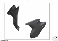 R1250GS 21 (K50) SET RADIATOR COWLS "STYLE" BLACK parts diagram
