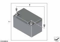 R1250GS 21 (K50) RETROFITTING LITHIUM ION BATTERY parts diagram