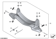 R1250GS 21 (K50) SET OF BRACKETS LED AUXILIARY HEADLIGH parts diagram