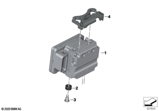 R18 Classic (K34) PRESSURE MODULATOR ABS exploded view parts diagram