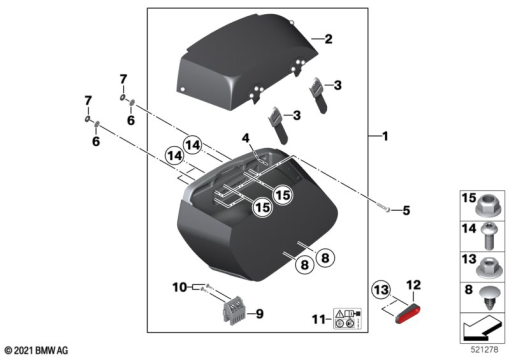 R18 Classic (K34) SOFT BAG exploded view parts diagram