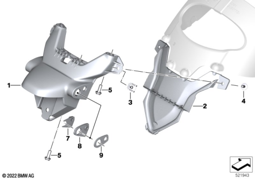 R18 Classic (K34) LICENSE PLATE HOLDER exploded view parts diagram
