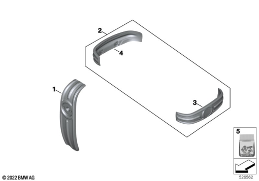 R18 Classic (K34) MOLDINGS exploded view parts diagram