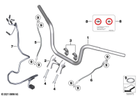 R18 Classic (K34) HANDLEBARS PRO STEP AND RISER parts diagram
