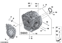 R18 Classic (K34) ENGINE HOUSING MOUNTING PARTS parts diagram