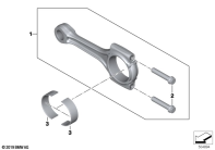 R18 Classic (K34) CONNECTING ROD WITH BEARING parts diagram