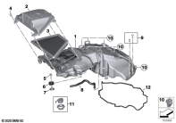 R18 Classic (K34) INTAKE MUFFLER, TOP parts diagram