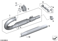 R18 Classic (K34) EXHAUST MANIFOLD WITH FRONT MUFFLER parts diagram