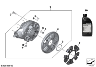 R18 Classic (K34) RIGHT-ANGLE GEARBOX, REAR parts diagram