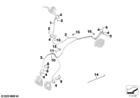 R18 Classic (K34) BRAKE LINES, FRONT parts diagram