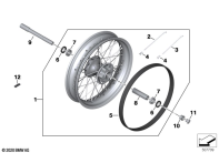 R18 Classic (K34) SPOKED WHEEL, FRONT parts diagram