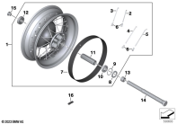 R18 Classic (K34) SPOKE WHEEL, REAR parts diagram