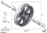 R18 Classic (K34) CAST RIM, FRONT parts diagram