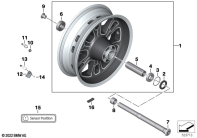 R18 Classic (K34) CAST RIM, REAR parts diagram