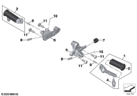 R18 Classic (K34) FOOTREST, FRONT parts diagram