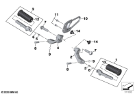 R18 Classic (K34) REAR FOOTRESTS parts diagram