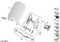 R18 Classic (K34) WINDSHIELD / MOUNT parts diagram