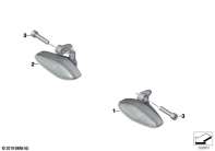 R18 Classic (K34) LED TURN INDICATORS, FRONT parts diagram