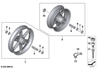 R18 Classic (K34) RETROFIT OPTION 719 WHEELS parts diagram