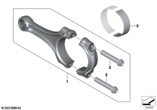 R1300GS 22 (KA1) CONNECTING ROD WITH BEARING exploded view parts diagram
