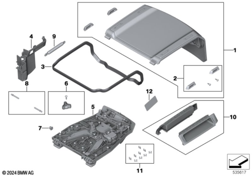 R1300GS 22 (KA1) SPARE PARTS, TOPCASE exploded view parts diagram