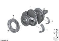 R1300GS 22 (KA1) CRANKSHAFT WITH BEARING parts diagram