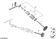 R1300GS 22 (KA1) VALVES, VALVE TIMING GEAR, ROCKER ARM parts diagram