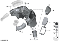 R1300GS 22 (KA1) INTAKE SILENCER / FILTER CARTRIDGE INTAKE SILENCER / FILTER CART parts diagram