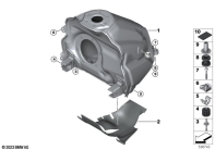 R1300GS 22 (KA1) FUEL TANK MOUNTING HARDWARE parts diagram